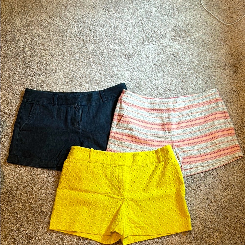 LOFT shorts, set of 3, like new, size 8